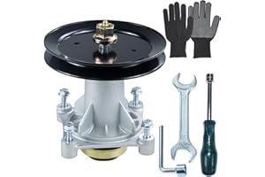 NICHEFLAG 587819701 Spindle Assembly Kit Pre-Greased with 195945 197473 Pulley Replaces 532187281 Mandrel Assembly 587253301 Spindle Assembly 587820301 187292 192872 192870 587125401 587256501
