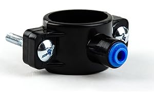 iSpring ADS1K Drain Clamp/Saddle with Quick Fitting, Black