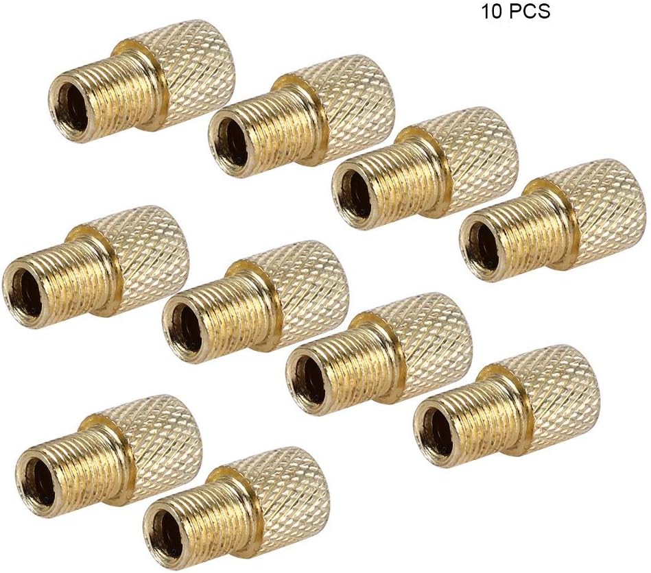 Bike Presta Valve Adapter 10pcs Bicycle Brass Adapters
