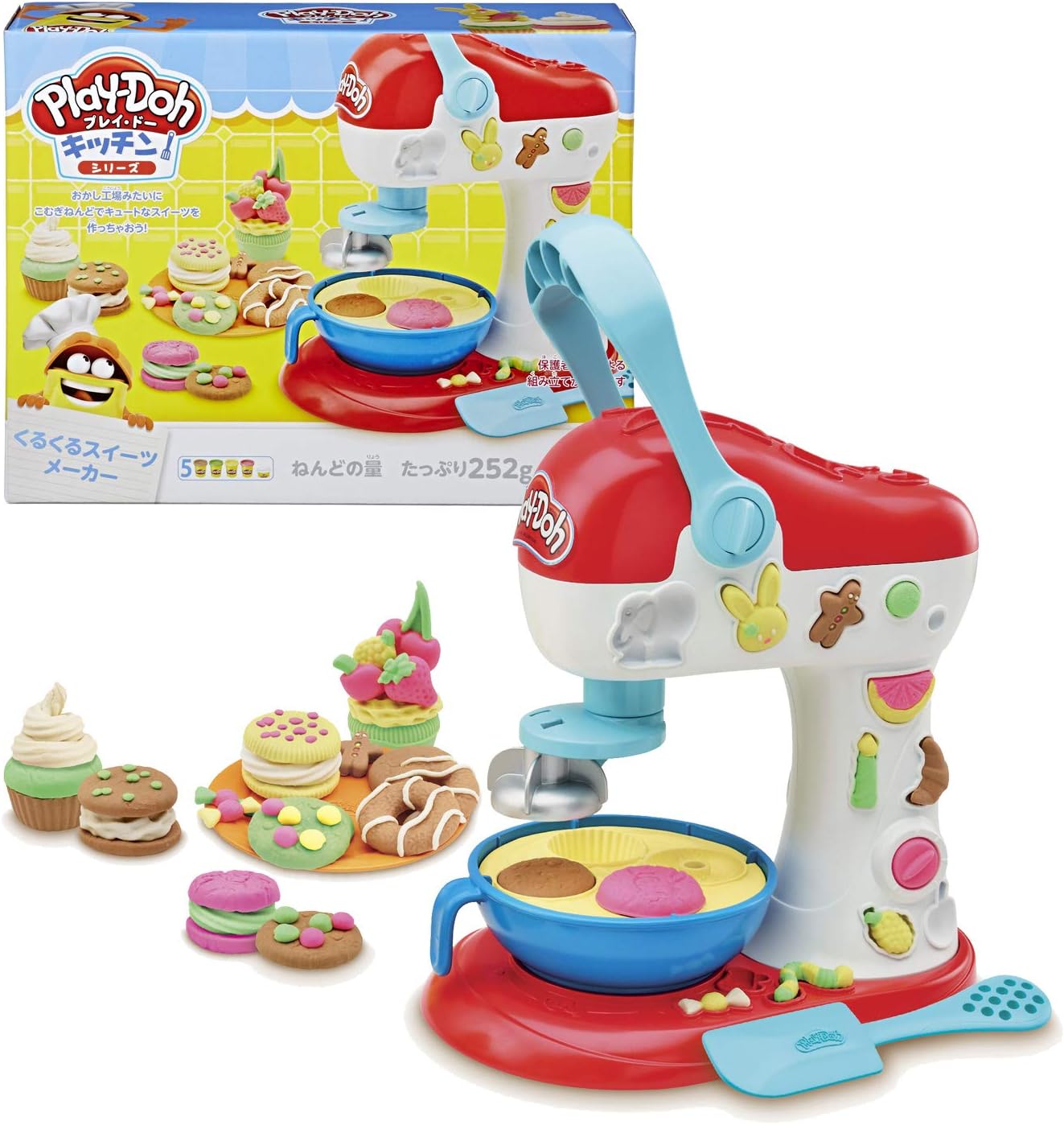 Amazon プレイ ドー キッチンシリーズ くるくるスイーツメーカー こむぎねんど E0102 正規品 お店屋さん おもちゃ