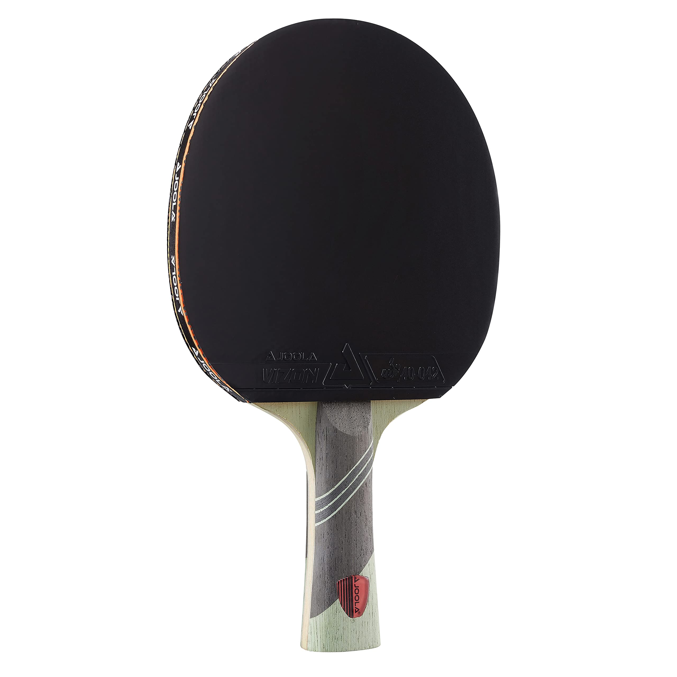 JOOLA Omega Speed - Table Tennis Racket for Advanced Training with Flared Handle - Tournament Level Ping Pong Paddle with Vizon Table Tennis Rubber- Designed for Speed, green