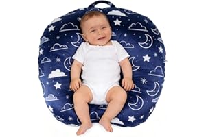 Newborn Lounger Cover - Fitted Cover for Boppy Newborn Lounger Pillow - 100% Soft Minky Removable Stretchy & Stain-Resistant 