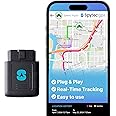 Spytec Anti-Theft Plug-in Car GPS Tracker, Real-Time 5 Second Updates, Ignition On/Off Alerts, Vehicle Movements, Personal & Work Car Monitoring | Unlimited US & Worldwide Tracking App - Low Cost Plan