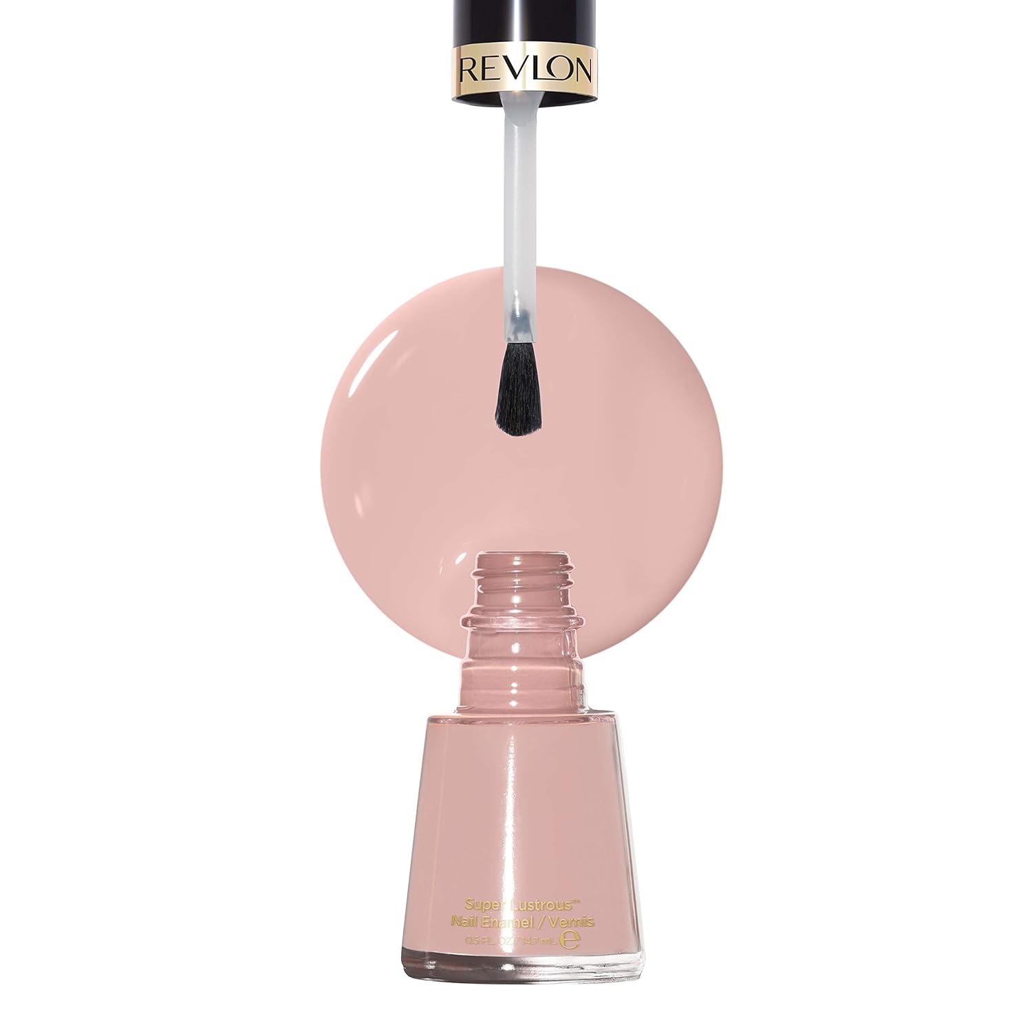Revlon Nail Enamel, Chip Resistant Nail Polish, Glossy Shine Finish, in Nude/Brown, 165 Romantique, 0.5 oz : Beauty