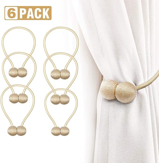 Amazon Com Magnetic Curtain Tiebacks Curtain Holdbacks 6 Pack 16