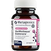 Metagenics HerWellness Estrovera - Hormone-Free Plant-Based Supplement - Supports Menopause & Perimenopause Relief - Hot Flashes, Night Sweats, Multi-Symptom Support - Vegetarian, Non-GMO - 30 Tablets