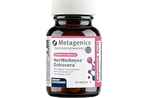Metagenics HerWellness Estrovera - Hormone-Free Plant-Based Supplement - Supports Menopause & Perimenopause Relief - Hot Flashes, Night Sweats, Multi-Symptom Support - Vegetarian, Non-GMO - 30 Tablets