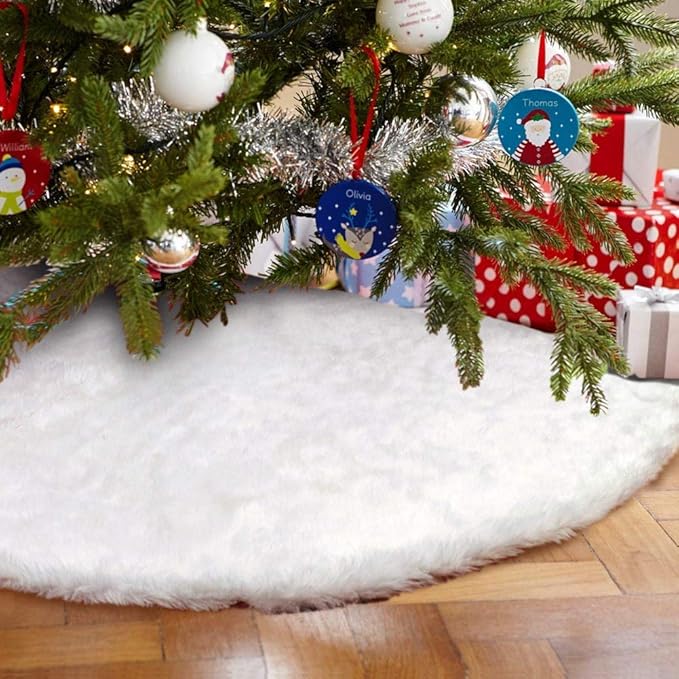 78cm 31in Ideapark Plusch Weihnachtsbaum Rock Christbaumdecke Rund Weiss Weihnachtsbaumdecke Christbaumstander Teppich Decke Weihnachtsbaum Deko Mobel Wohnaccessoires Shredderservices Weihnachten