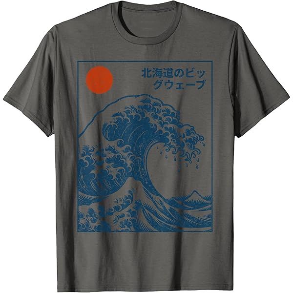 Amazon.com: Katsushika Hokusai - Great Wave of Kanagawa T-Shirt