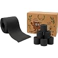 black Toilet Paper, Ultra Soft, 4-Ply, Safe for Toilet Use, Durable, Travel-Friendly, Stylish and Unique Roll for Modern Bath