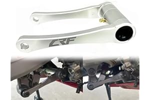 GOODELY CRF300L Lowering Link Rear Drop Link Compatible With CRF 300L RALLY 2021 2022 2023 2024 2025 Motorcycle Suspension Linkage (Silver)
