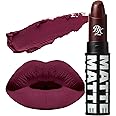Ruby Kisses Lipstick, Matte Finish, Long-Lasting, Highly Pigmented, Smooth Apply, Full Coverage Lip Color Makeup (Berry Bossy)