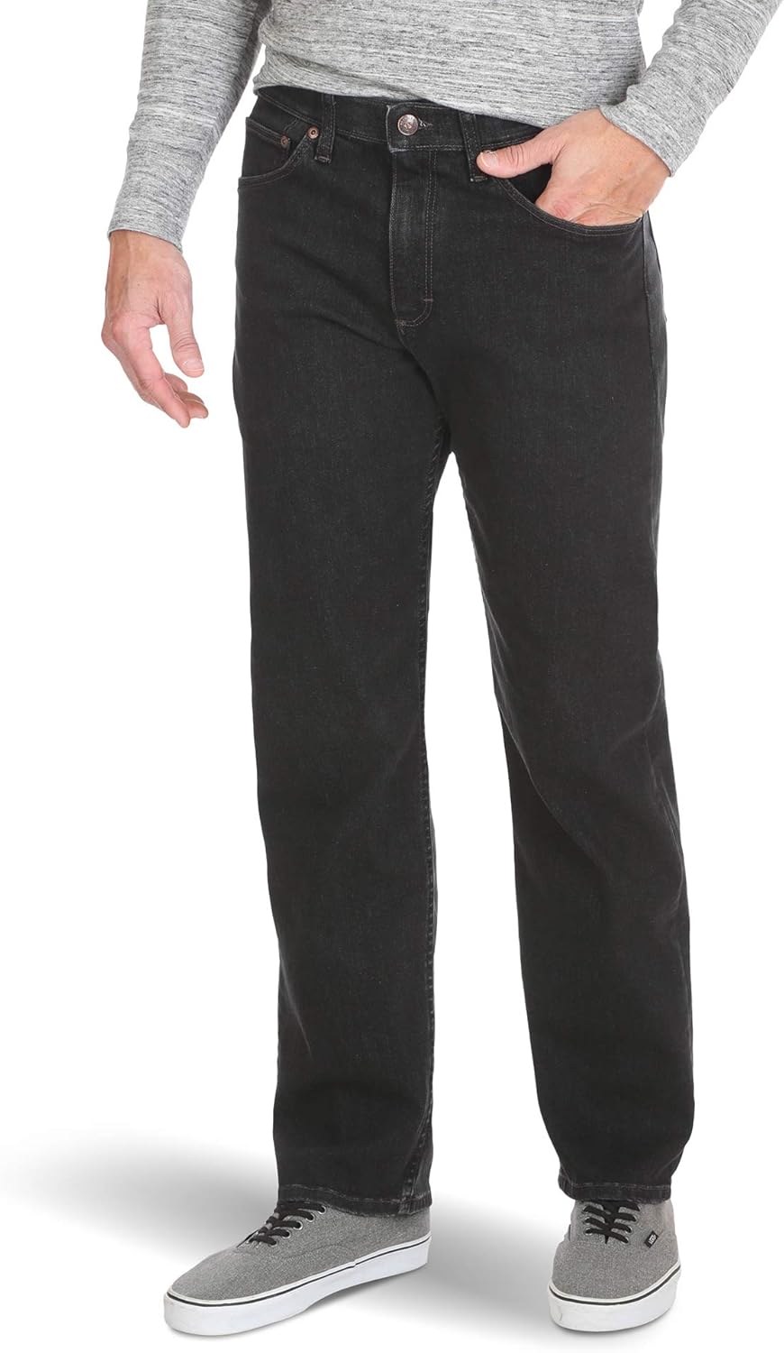 Wrangler Authentics Men’s Relaxed Fit Comfort Flex Waist Jean