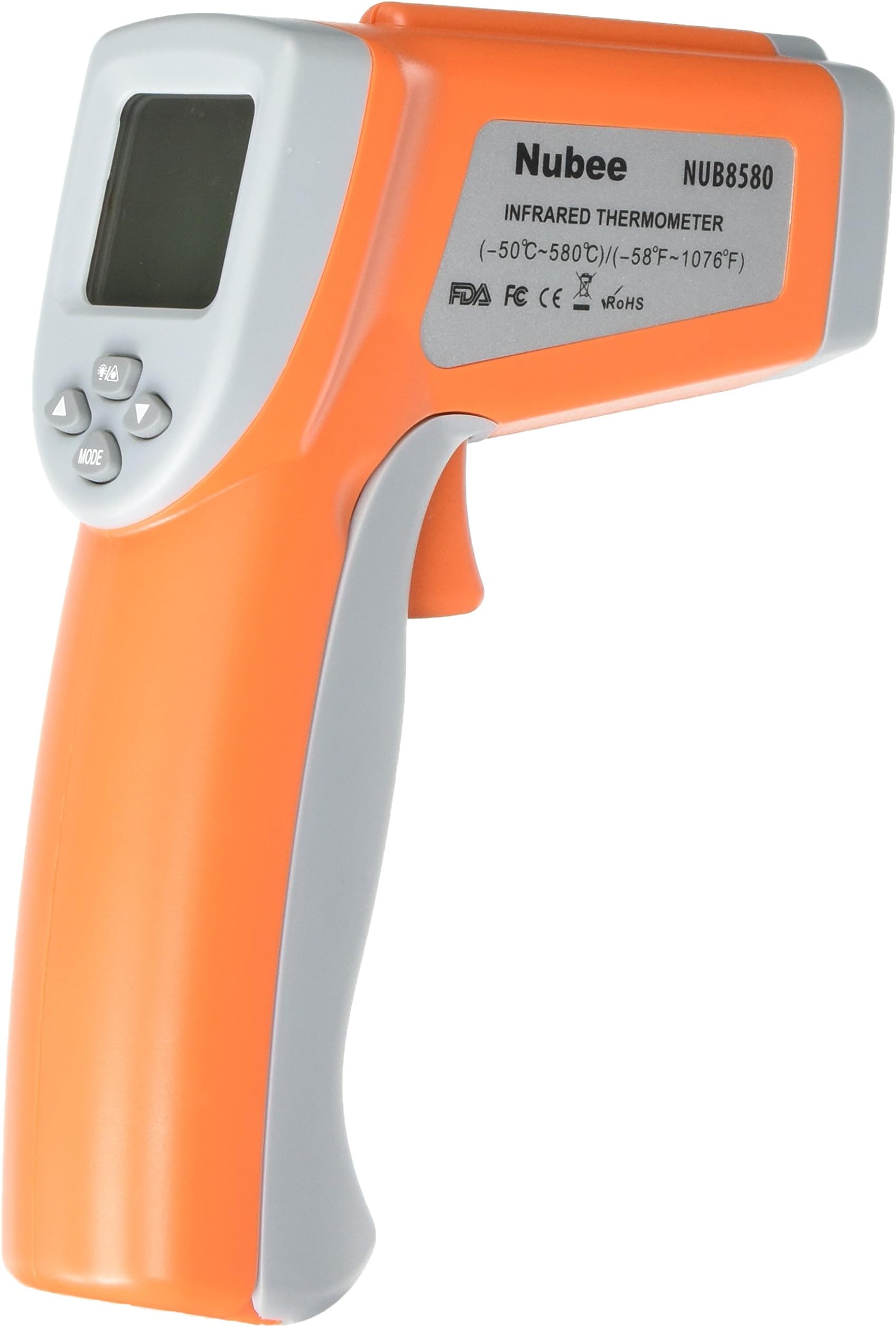 Nubee 8580 Dual Laser Optical Focus Temperature Gun Non-contact Infrared IR Thermometer w/ Dual Laser Sight