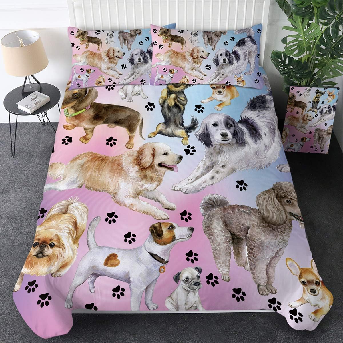 Amazon Com Sleepwish Puppy Dog Bedding Animals Duvet Cover Set 3