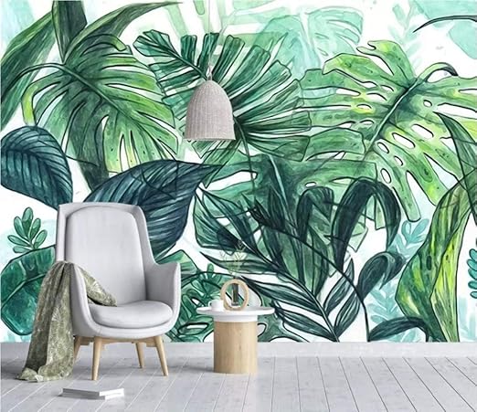 Téléchargement gratuit Images Peinture Murale Papier Peint A La Main Tropical Peint Feuille De le plus cool par