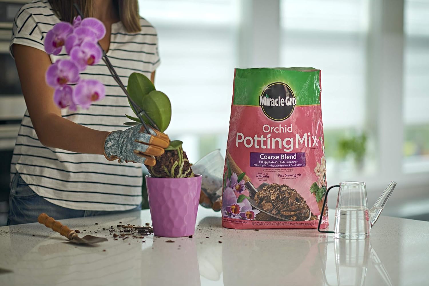 Miracle-Gro Orchid Potting Mix Coarse Blend, 8 qt. : Soil And Soil Amendments : Garden & Outdoor