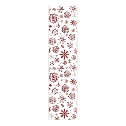 YaYa Cafe Christmas Decorations Table Runner Cloth Cover Xmas Snowflake