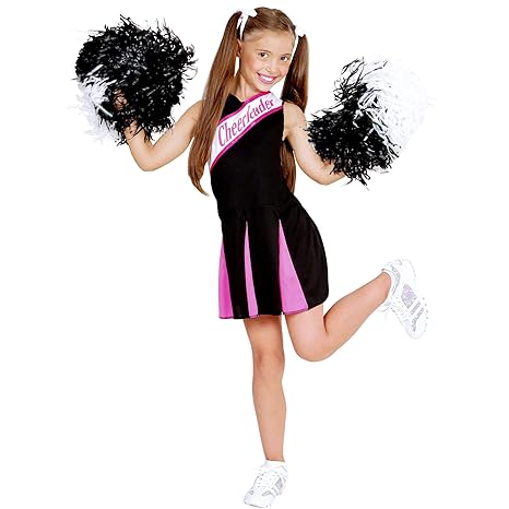 Widmann Kinderkostüm Cheerleader, 158 cm, schwarz