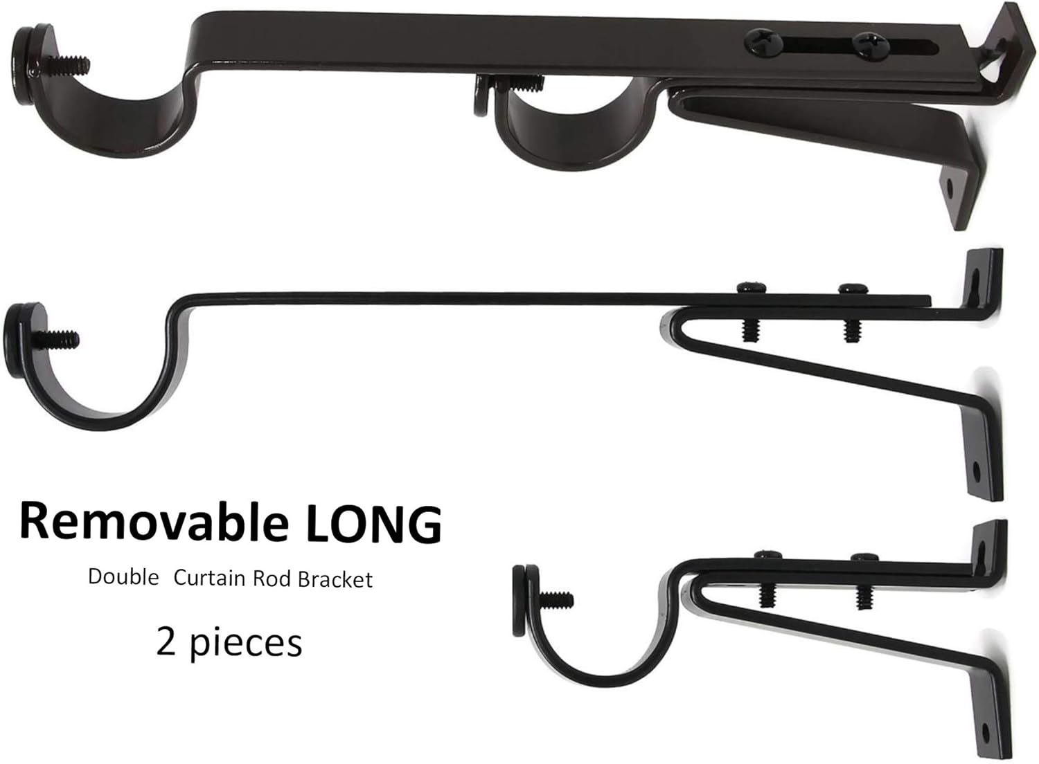 Amazon Com Urbanest Long Double Drapery Curtain Window Rod