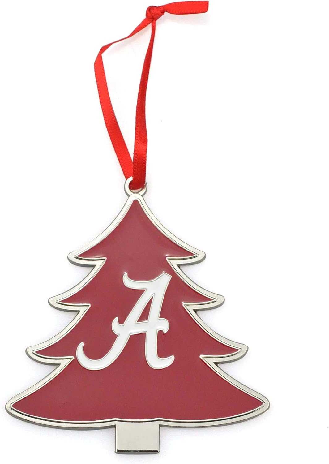 Alabama Crimson Tide NCAA Tree Shaped Metal Christmas Ornament