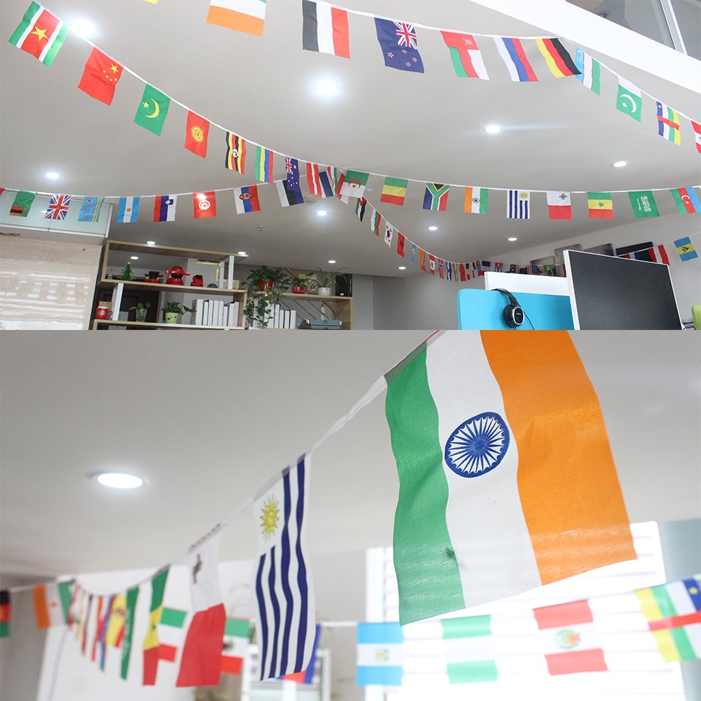 Amapon Countries Flags 82 Feet 100 World Flags Decorations