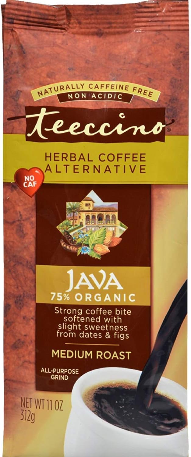 Amazon Co Jp Teeccino 地中海ハーブコーヒー ジャワ 中間ロースト カフェインフリー 11オンス 家電 カメラ
