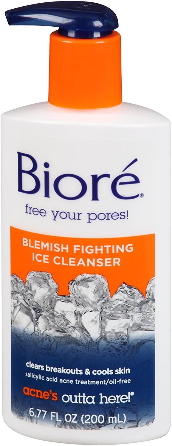 Biore Blemish Fighting Ice Cleanser 6.77 oz (Pack of 2)