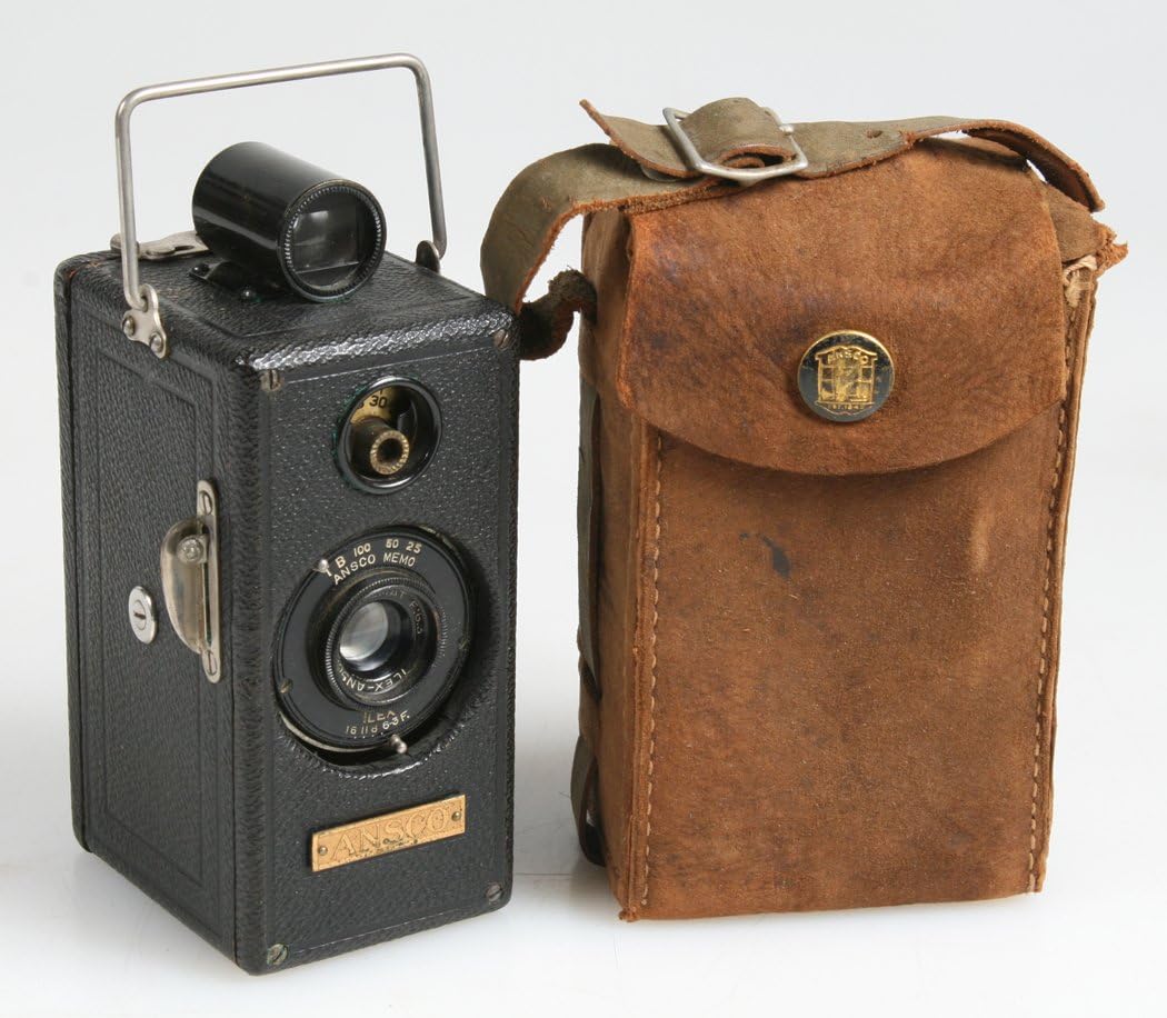 RARE 1929 AGFA ANSCO MEMO 35MM HALF FRAME FILM CAMERA WITH LEATHER