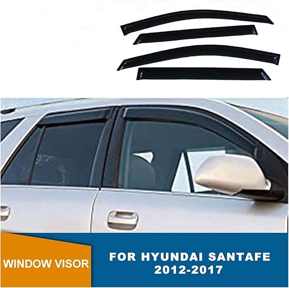 Window Wind Deflectors For Hyundai Santafe Santa Fe 2012 2013 2014 2015