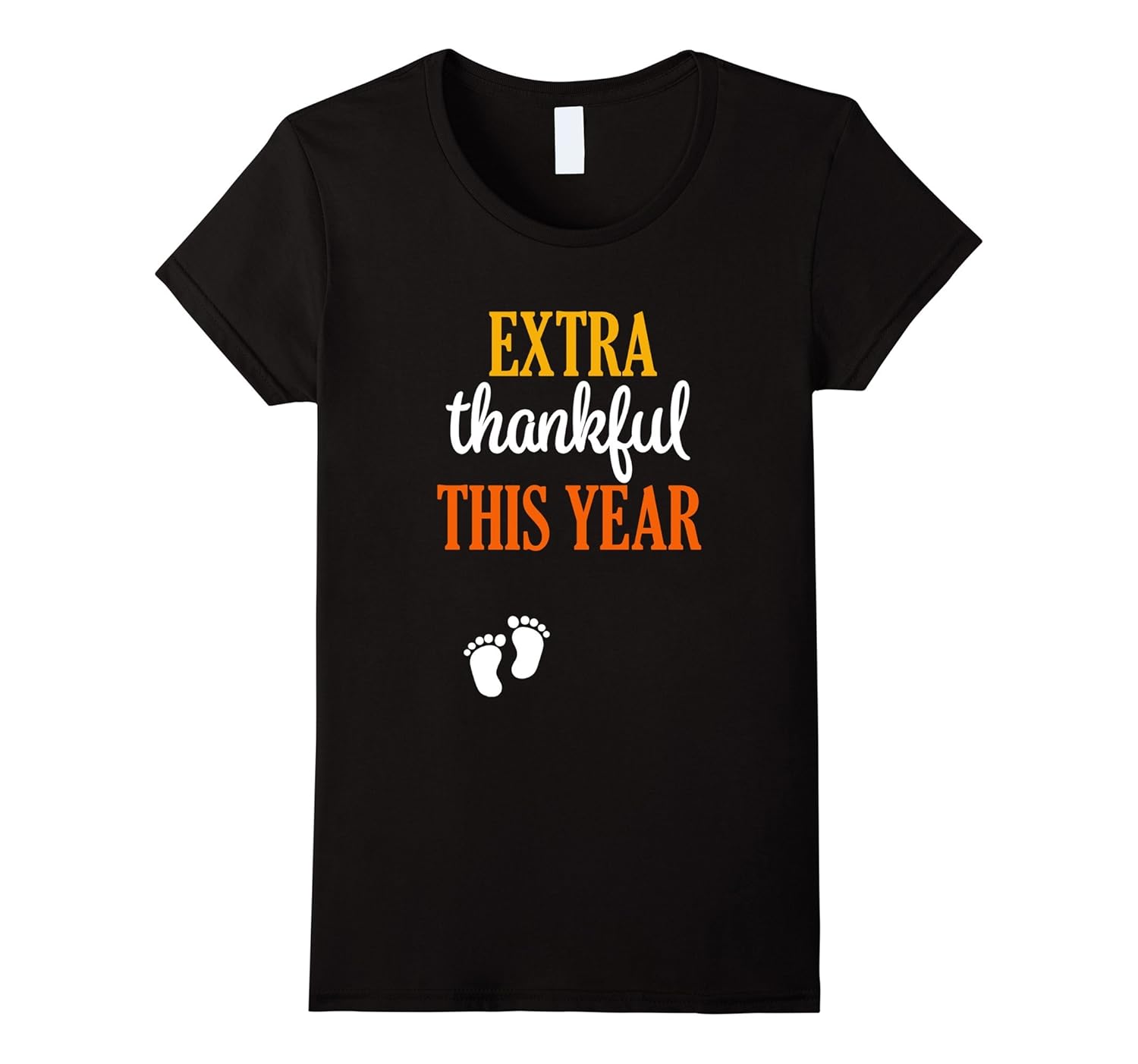 Womens Extra Thankful This Year Pregnant Thanksgiving Shirt-ANZ