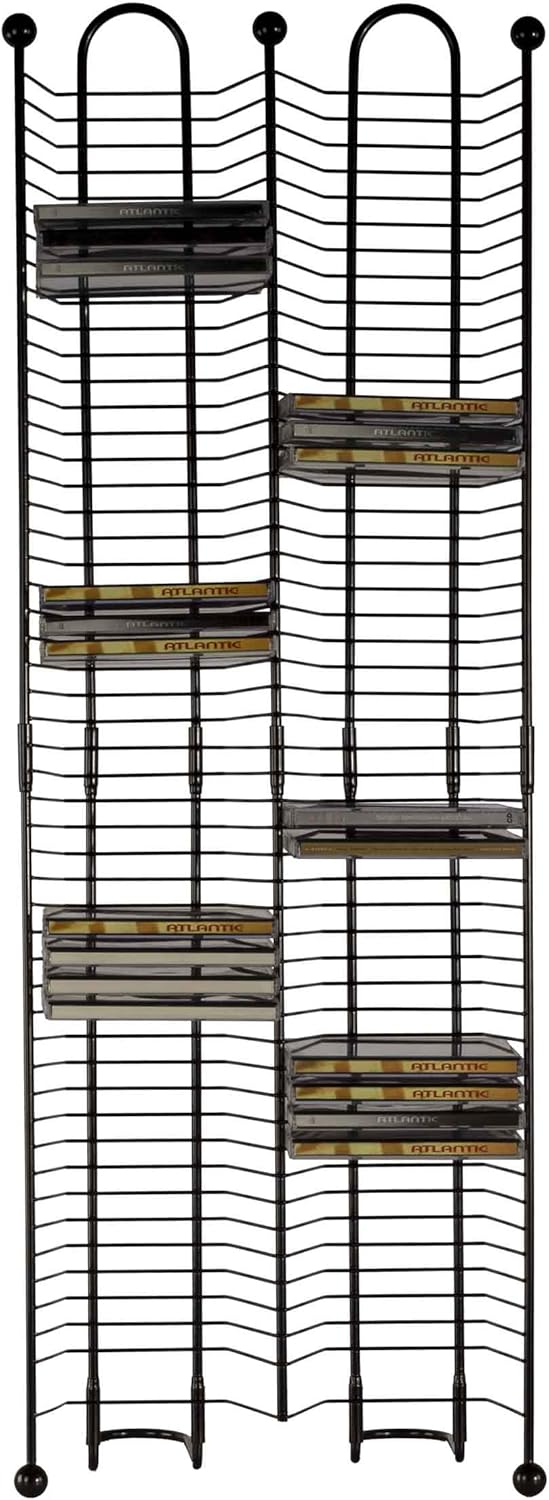 Atlantic Nestable 100 CD Tower - Holds 100 CDs, Efficient Side by Side Space-Saving Design, Heavy Gauge Steel Construction, Gunmetal Finish PN63705079: Home Audio & Theater