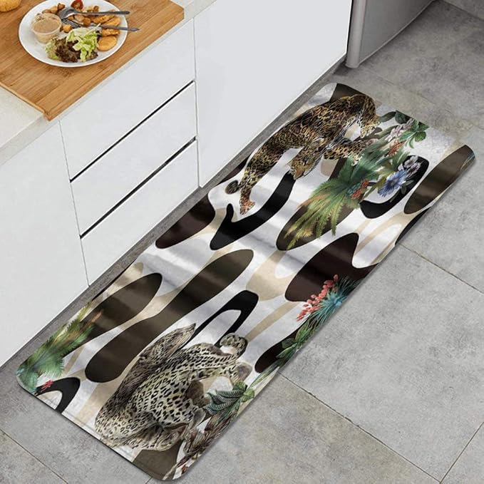 Amazon.de: ZORMIEY Küchenteppiche, Leopardenmuster dd, rutschfestes