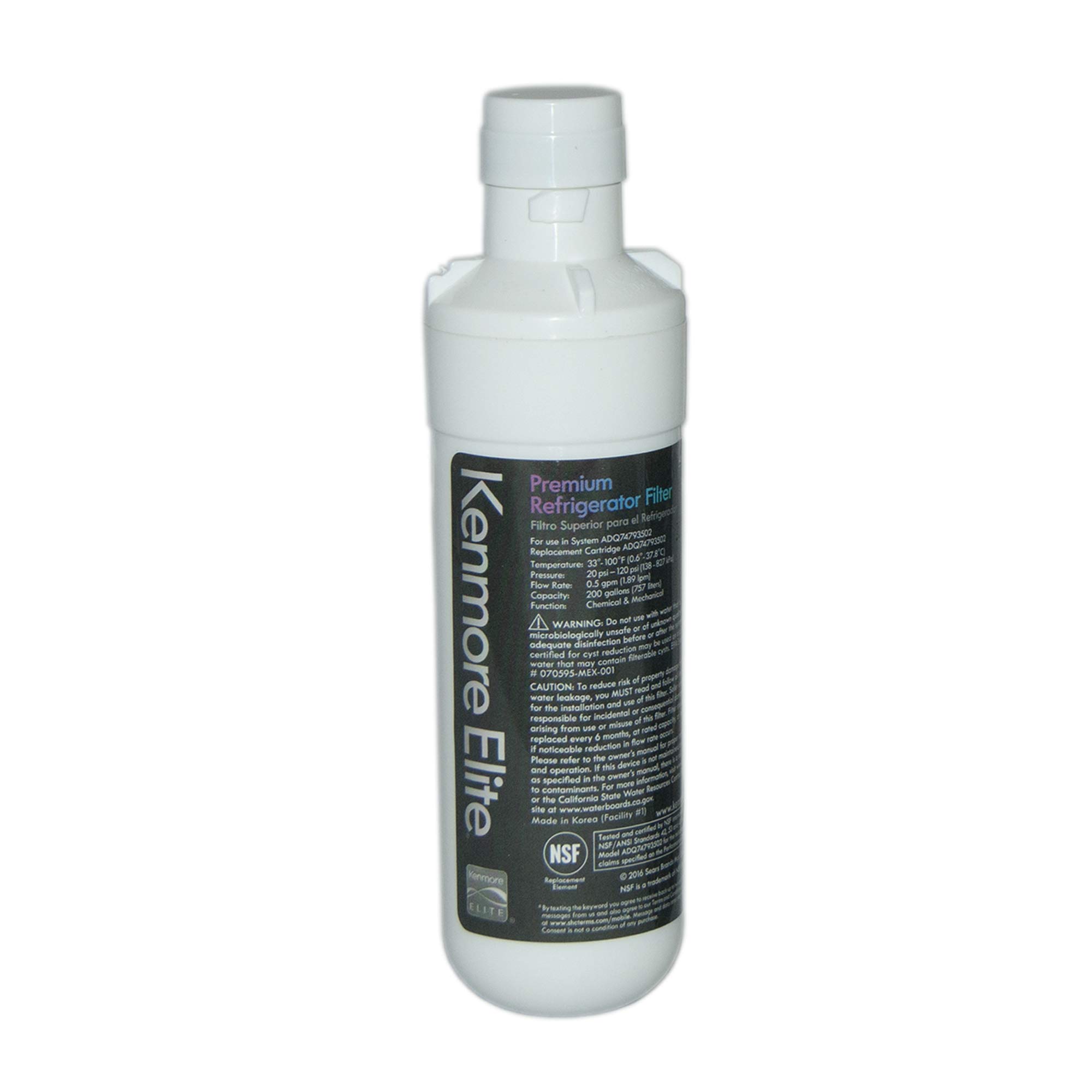 Kenmore Elite ADQ74793502 Genuine Kenmore Refrigerator Water Filter for KENMORE ELITE,Kenmore