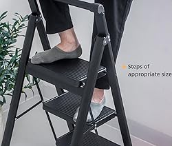 3 Step Ladder MULDWEIR Folding Step Stool with