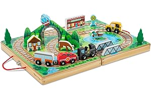 Melissa & Doug Take-Along Railroad - FSC-Certified Materials