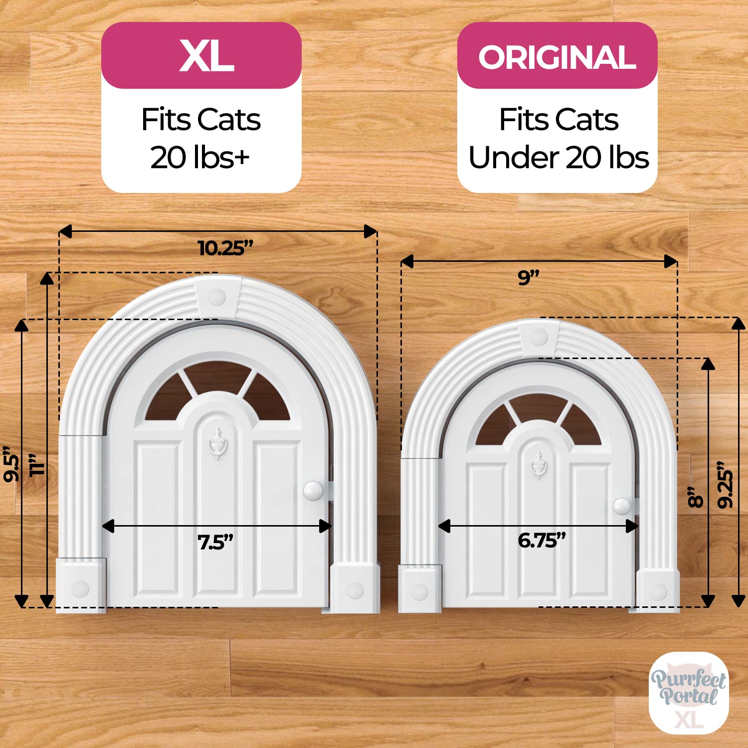 Cat Door Interior Door Meow Manor Extra Large Pet Door, 10.25 x 11 No