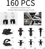 Wetado 200Pcs Car Trim Removal Kit Auto Clip Pliers Door Panel Tool Set Dark Red view 3