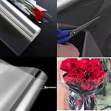 HCSSZ 80cm Clear Cellophane Wrap Roll 30m Large Floristry Gift Packing view 4