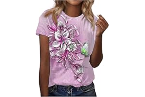 FQZWONG Graphic Tees for Women Womens Summer Clothes Plus Size Short Sleeve Tshirts Shirts Casual Ladies Crew Neck Blouses
