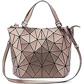 Geometric Lattice Top-handle Handbag for Women Matte Tote Purse Handbags Geometry Shoulder Bag