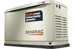 Generac Guardian 24kW Home Standby Generator - Automatic Whole House Backup Power for Storms, Emergencies, and Outages, WiFi Enabled, Runs on Natural Gas or Liquid Propane, Quiet Operation
