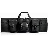 PERFBAGS Soft Rifle Case 32'' 36" 42" 48'' Tactical Long Double Rifle Backpack Gun Bag for Hunting Shooting Range, Firearm Transportation with Lockable Zipper and Molle System
