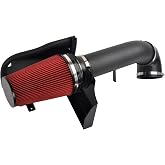GESEXI 4" Cold Air Intake System + Heat Shield Compatible with 99-06 Chevy | Compatible with 1999-2006 GMC/Chevy V8 4.8L/5.3L/6.0L Silverado 1500/2500/3500, Black &amp; Red
