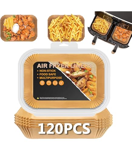 thumbnail image 2 of 150-Pack Air Fryer Paper Liners For Bella 4Qt Slim - Rectangular Parchment Baking Sheets 2 of 11