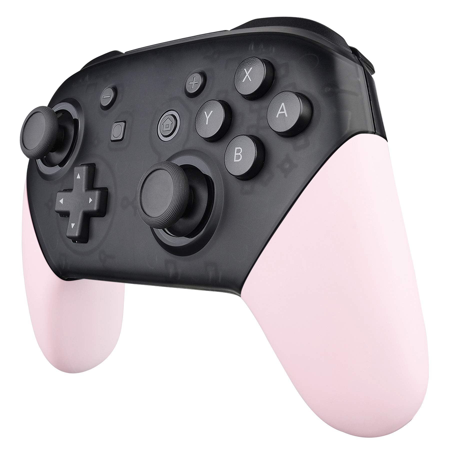 eXtremeRate Cherry Blossoms Pink Replacement Handle Grips for Nintendo Switch Pro Controller, DIY Custom Hand Grip Shell for Nintendo Switch Pro - Controller NOT Included