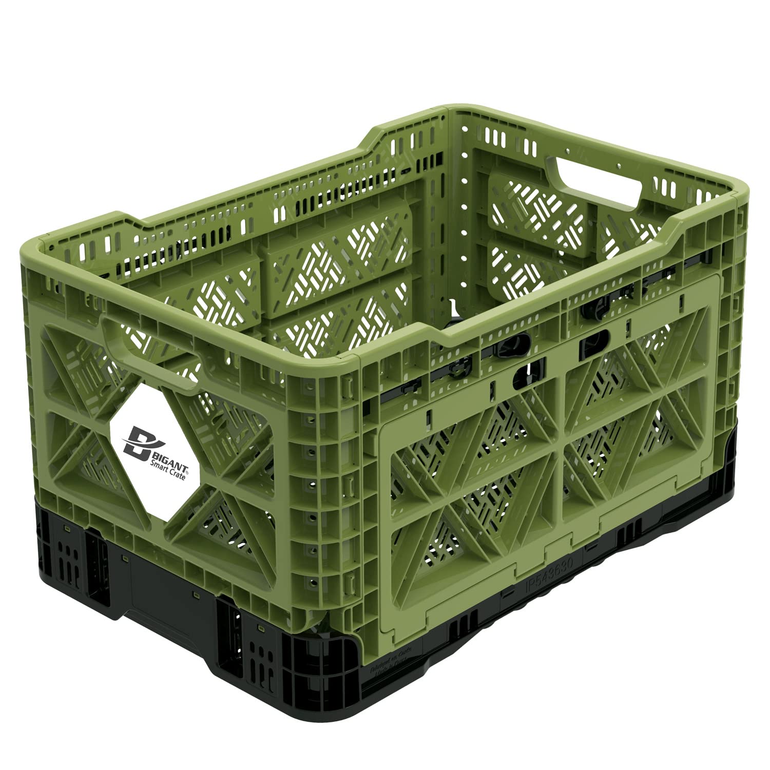 Bigant Heavy Duty Collapsible & Stackable Plastic