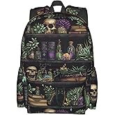famliihw Skull Cat Backpack Laptop Backpacks Multipurpose Daypack For Men Women Travel Hiking
