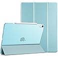 ProCase for iPad Air 13 Inch Case M3 2025/M2 2024, Slim Smart Cover iPad 13 Air M3 M2 Case with Translucent Hard Shell Back, Supports Touch ID, Auto Wake/Sleep -Aqua