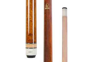 Short Pool Cue Stick LCS, Canadian Hard Rock Maple, 13mm Hard Tip, Choice of Length/Style